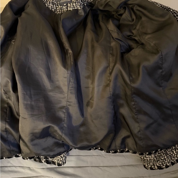 Jones New York Women's Tweed Blazer - Black and White - Picture 6 of 8